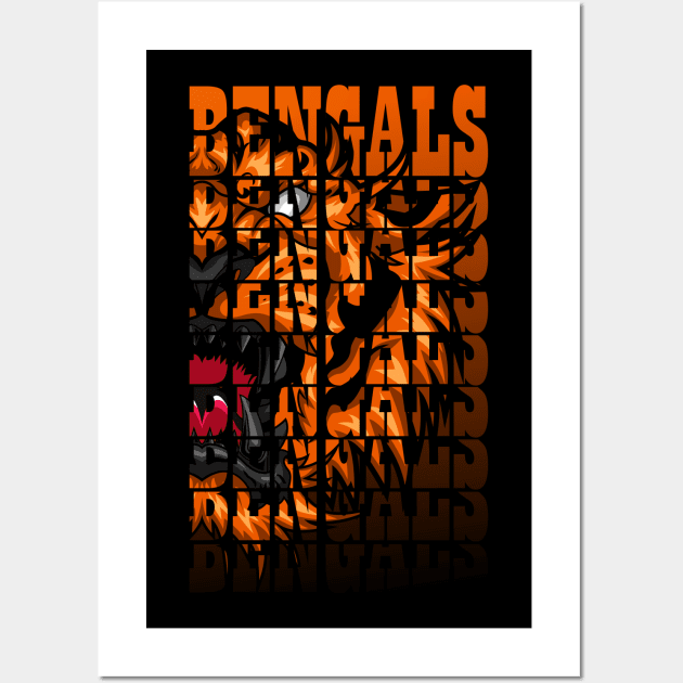 Cincinnati Bengals fan mascot Wall Art by SHINIGAMII